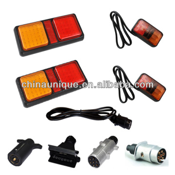 Enganche de remolque resistente al agua 12V & 24V Kit de iluminación, arnés de cableado